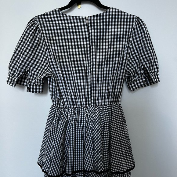 Gingham Ruffled Midi Dress - Picture 7 of 7